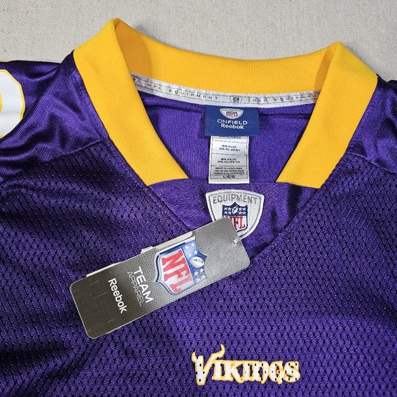 Reebok On Field Minnesota Vikings Adrian Peterson #28 Jersey Size L NWT *FLAWED* - Picture 7 of 9